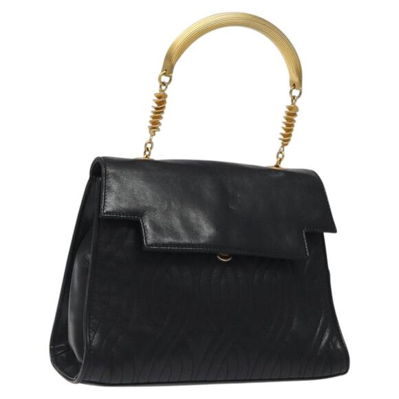FENDI Pasta Hand Bag Leather Black - Picture 1 of 12